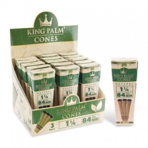 King Palm Mini Cones 70mm Natural (Pack of 3) - (Display of 15) 